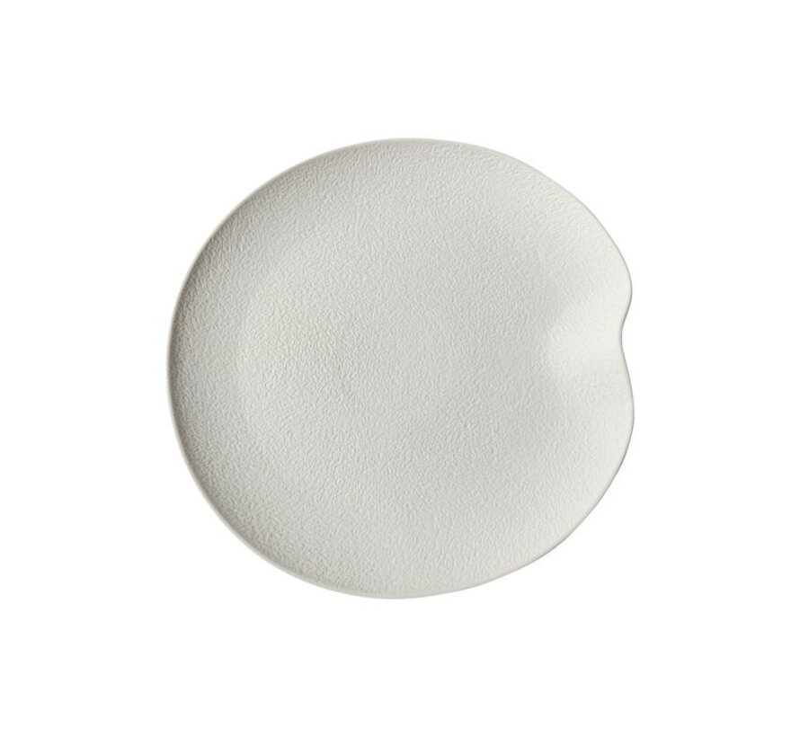 Bricard Porselen Dax 6-Kisilik | 27-parça Yemek Takımı Mat Beyaz