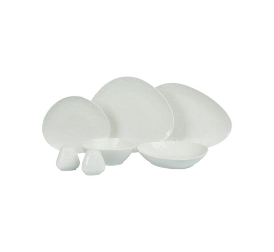 Bricard Porcelain Sery 6-Persoons | 27-Delig Serviesset Wit