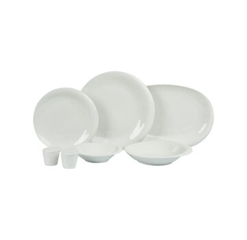 BRICARD PORCELAIN Bricard Porcelain Clichy 6-Persoons | 27-Delig Serviesset Wit