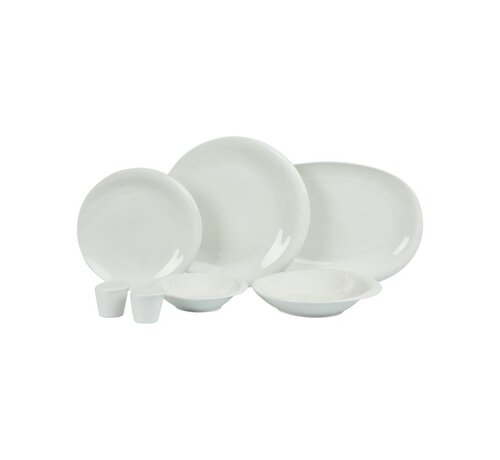 BRICARD PORCELAIN Bricard Porcelain Clichy 6-Persoons | 27-Delig Serviesset Wit