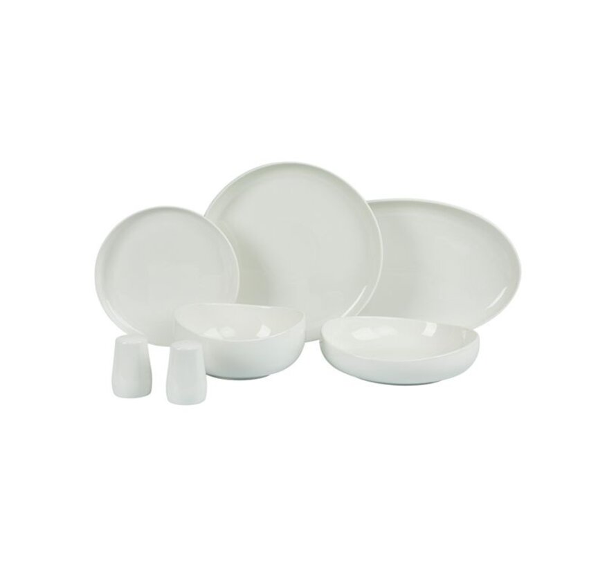 Bricard Porcelain Colmar 6-Persoons | 27-Delig Serviesset Wit