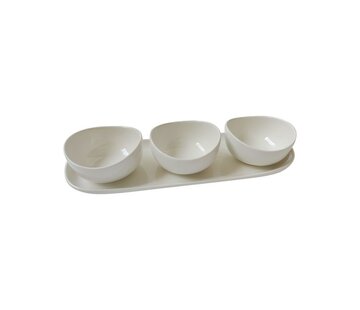 BRICARD PORCELAIN BRICARD COLMAR SCHALENSET | WIT 4-DELIG