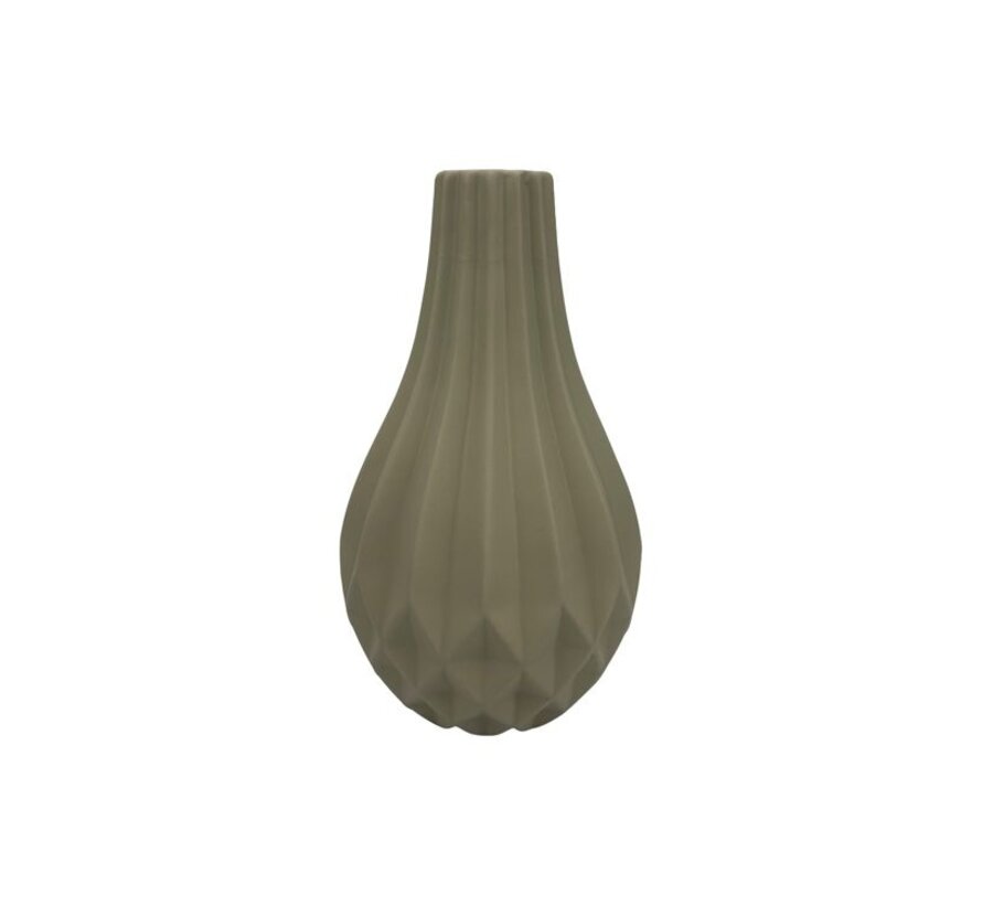 FUGURATO VASE | Ø21X35,5 CM LIGHT BROWN