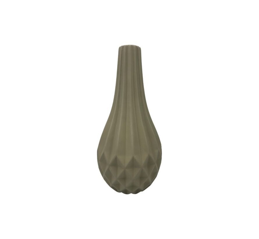 FUGURATO VASE | Ø21,5X46 CM LIGHT BROWN