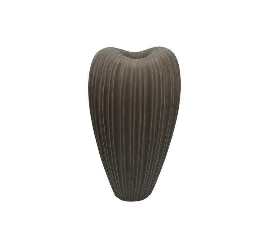 FUGURATO VASE | 25,5X19,5X51 CM GRAU