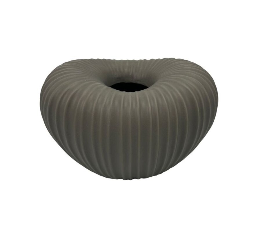 FUGURATO VASE | 30X21X21 CM GREY