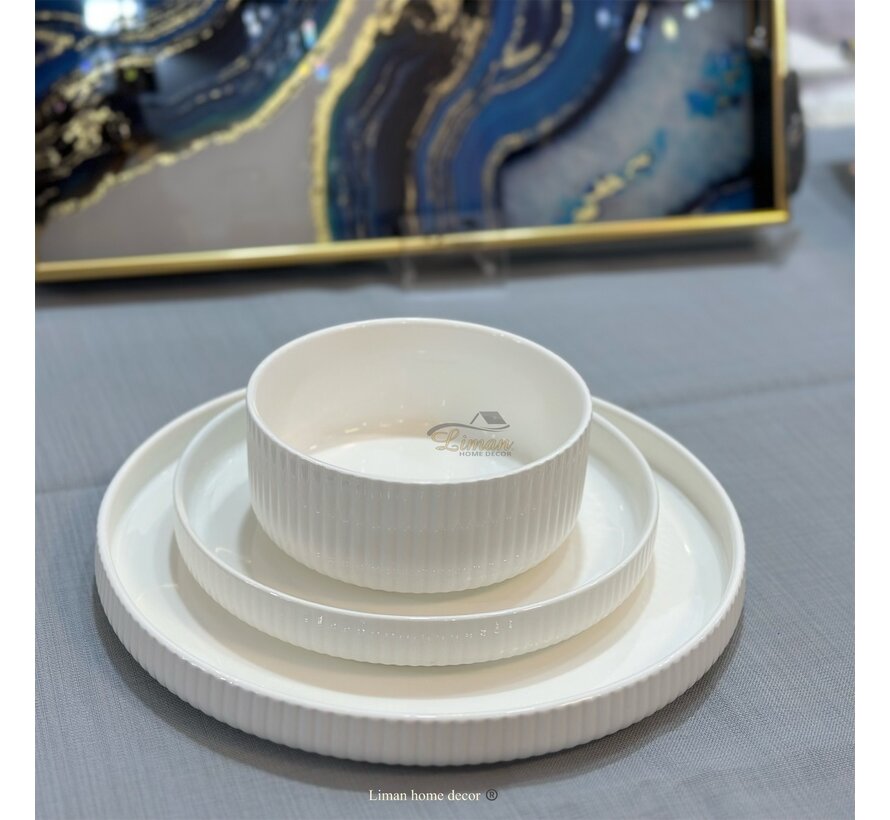 MARLE SERVIESSET 18 PIECES | 6 PERSONS WHITE