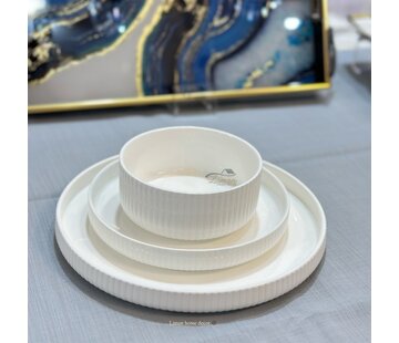 MARLE SERVIES SETI 18 PARCA | 6 KISILIK BEYAZ