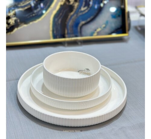 MARLE SERVIESSET 18 PIECES | 6 PERSONS WHITE