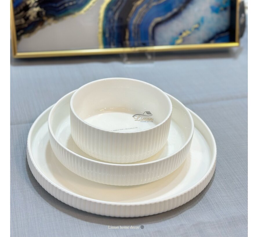 MARLE SERVIESSET 18 PIECES | 6 PERSONS WHITE