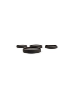  S|P Collection Coaster wood black Rural - set/4