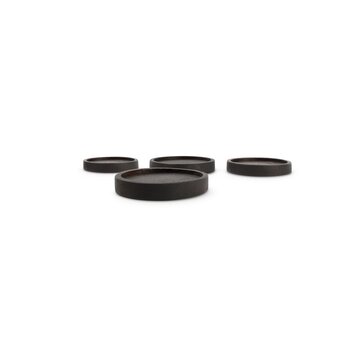  S|P Collection Coaster wood black Rural - set/4