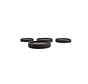 Coaster wood black Rural - set/4