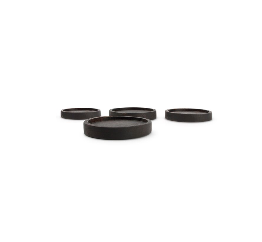 Coaster wood black Rural - set/4