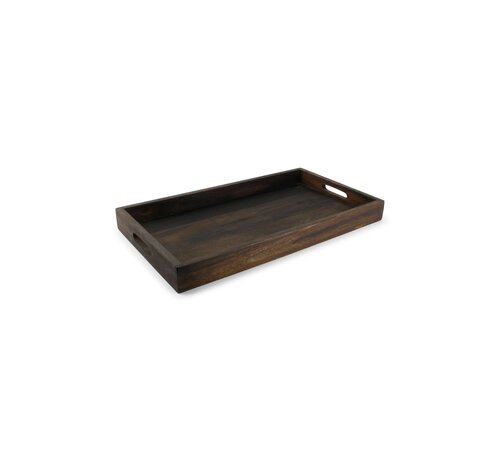 S|P Collection Serving tray 55x30xH5cm wood black Rural