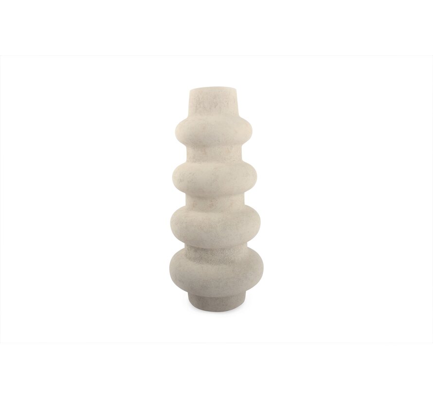 Tubo Vase 22xH49cm blanc