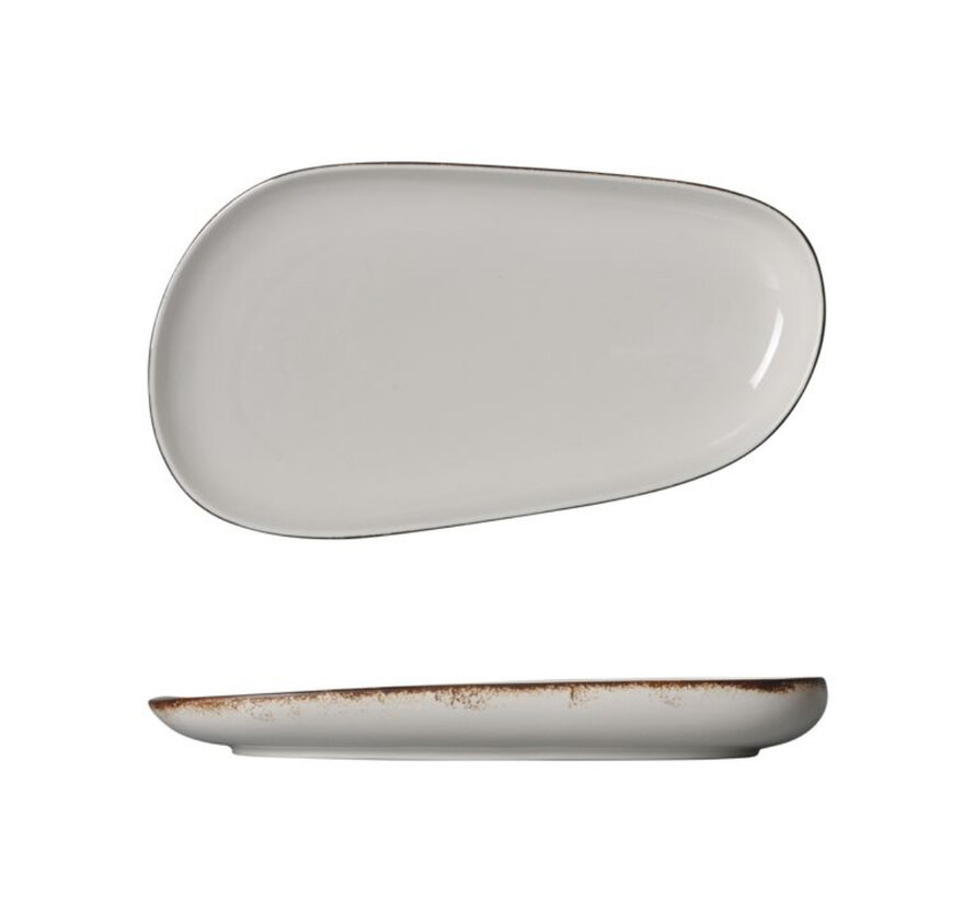 Bricard Porcelain Royan 6-Persoons | 25-Delig Serviesset Wit - Bruin