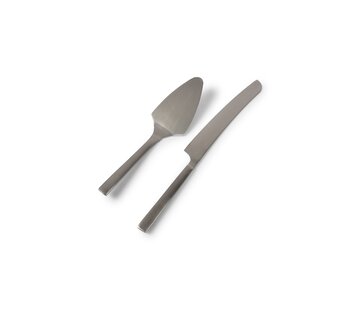 S & P Pelle à tarte et couteau set argent Equip