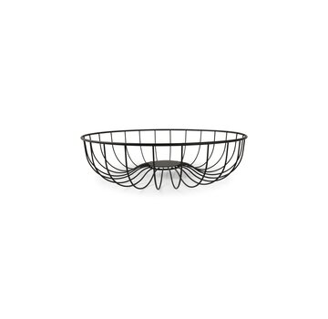 S & P Wire basket 35xH9cm black Octo