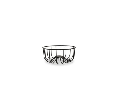 S & P Wire basket 16xH7cm black Octo