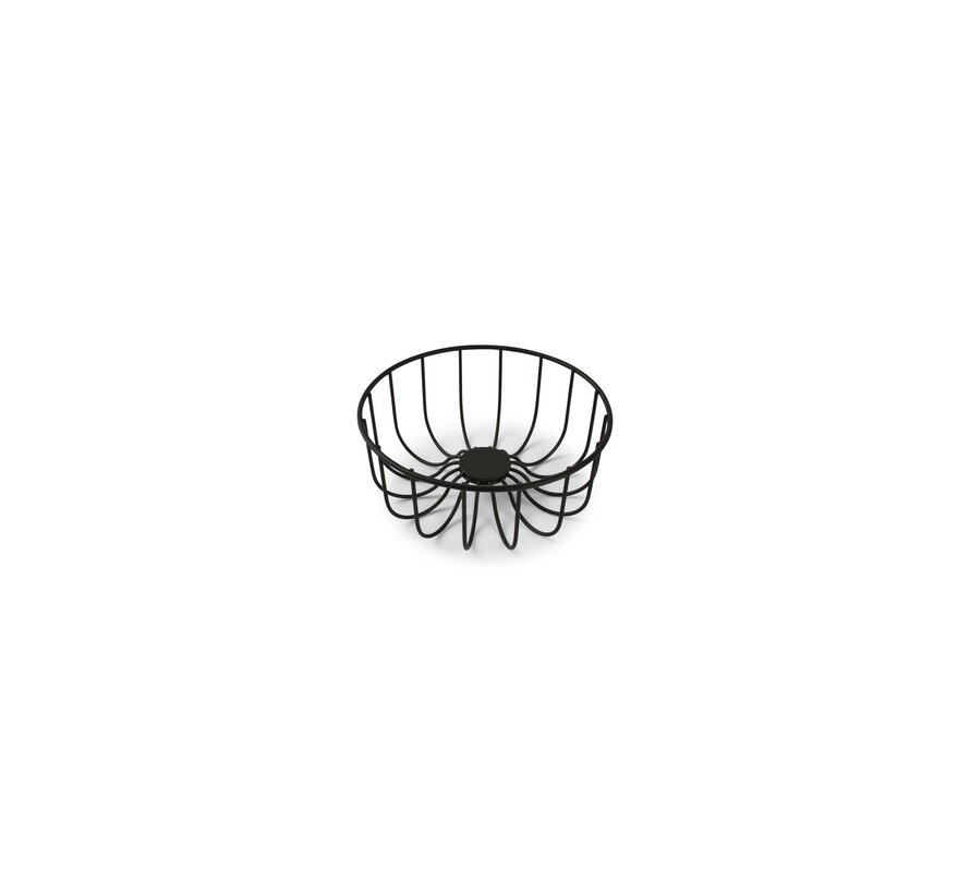 Wire basket 16xH7cm black Octo