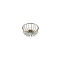 Wire basket 16xH7cm gold/black Octo