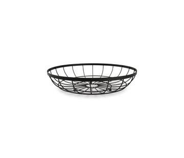 ONA Wire basket 33xH8cm black Cluster