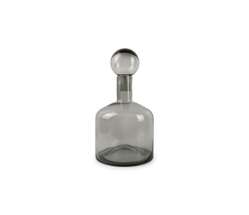  S|P Collection Vase avec bouchon 22xH40,5cm gris Fera