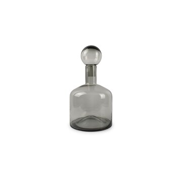  S|P Collection Vase avec bouchon 22xH40,5cm gris Fera