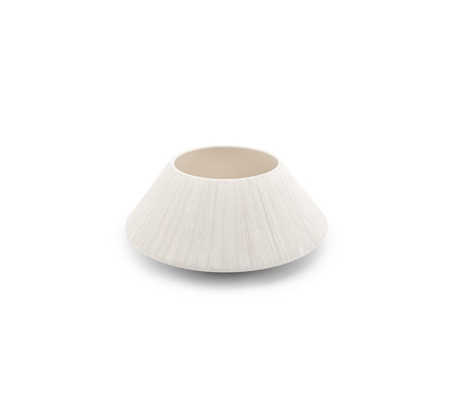 Plat décoratif 32xH14,5cm beige Vico