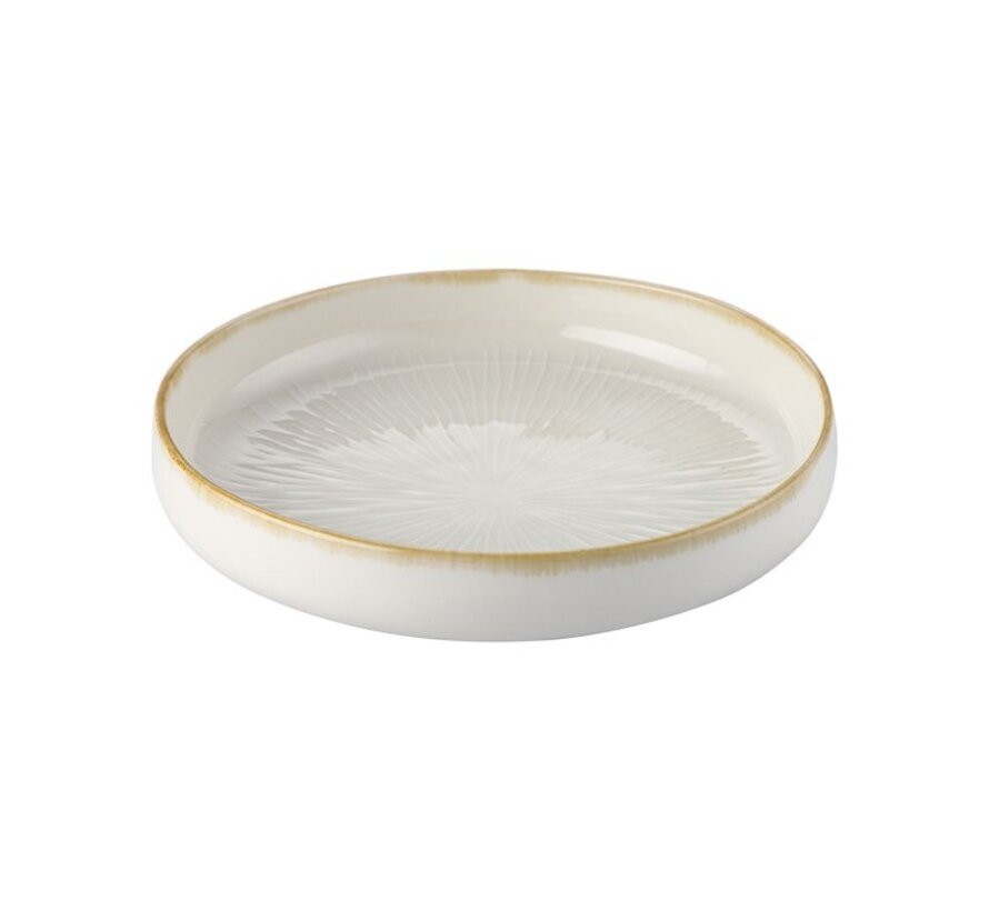 Bricard Porcelain Pau Wit - Beige 6-Persoons | 25-Delig Serviesset