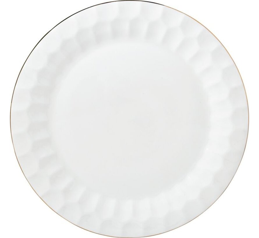 Bricard Porcelain Muret Serviettes 6 Personnes | 27 Piècesensemble Or