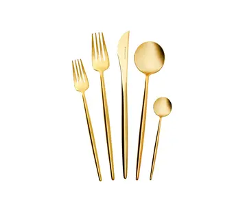 KARACA Karaca Jupiter Matte Gold Cutlery Set, 30 Piece