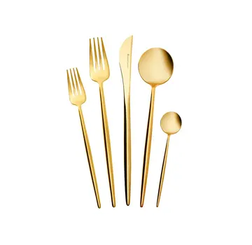 KARACA Karaca Jupiter Matte Gold Cutlery Set, 30 Piece