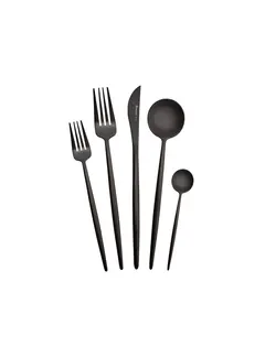 KARACA Karaca Jupiter Matte Black Cutlery Set, 30 Piece