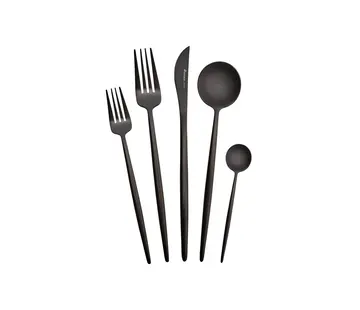 KARACA Karaca Jupiter Matte Black Cutlery Set, 30 Piece