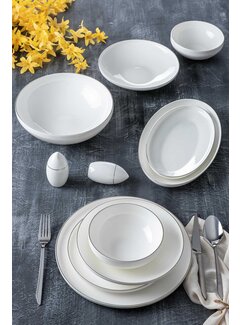 ACR ACR Misha 6 Personnes / Ensemble de Serviettes 30 Pièces Argent
