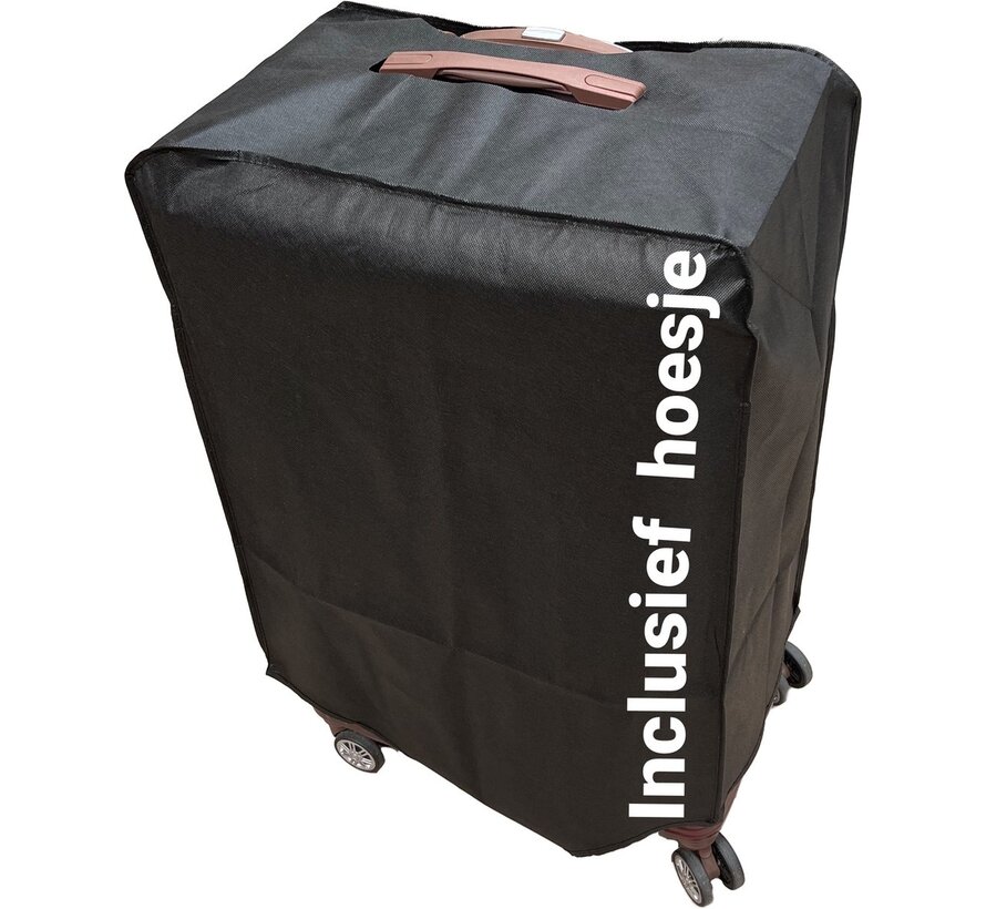 3-delig Kofferset -  Groen Handbagage - Verrijdbaar op 4 Wielen - Stevig ABS - TSA Slot -Lichtgewicht, Trolley