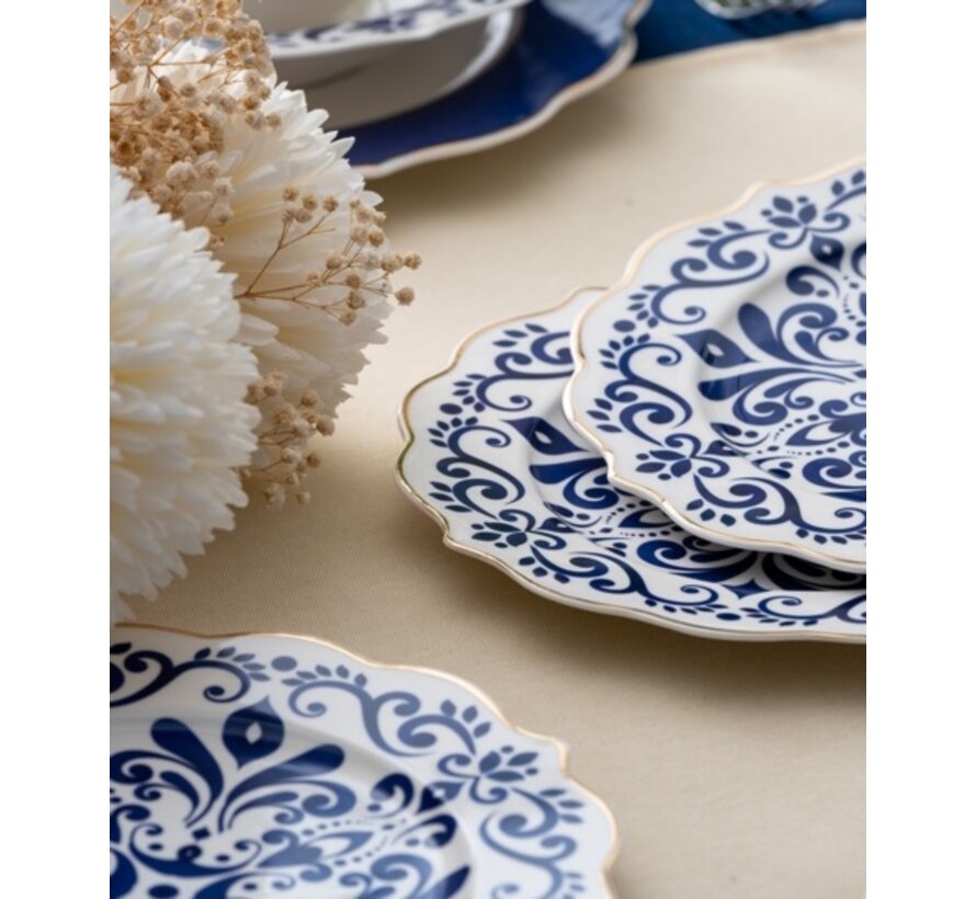 ACR Nancy Geschirrset 24-teilig / 6 Personen Blau