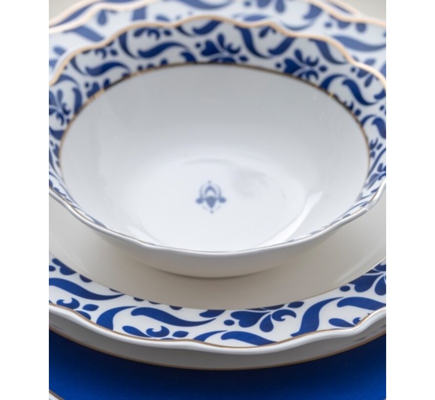 ACR Nancy Geschirrset 24-teilig / 6 Personen Blau