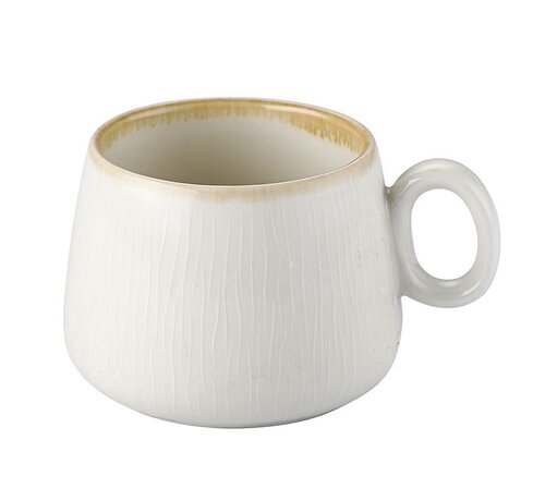 BRICARD PORCELAIN BRICARD PAU MOKKENSET | WIT-BEIGE 2-DELIG