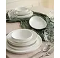 Relief White 24-piece 6-Persons Porcelain Dinnerset