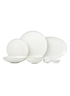 BRICARD PORCELAIN Bricard Porcelain Canet 6-Persoons | 27-Delig Serviesset Zilver