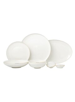 BRICARD PORCELAIN Bricard Porcelain Canet  6-Kisilik | 27-parça Yemek Takımı Gold