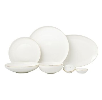 BRICARD PORCELAIN Bricard Porcelain Canet 6-Persoons | 27-Delig Serviesset Goud