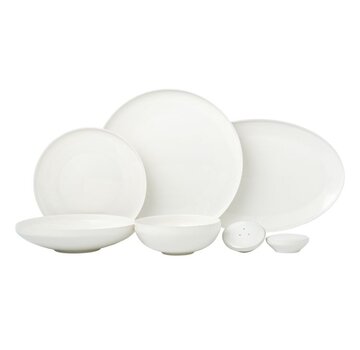 BRICARD PORCELAIN Bricard Porcelain Canet 6-Persoons | 27-Delig Serviesset Wit