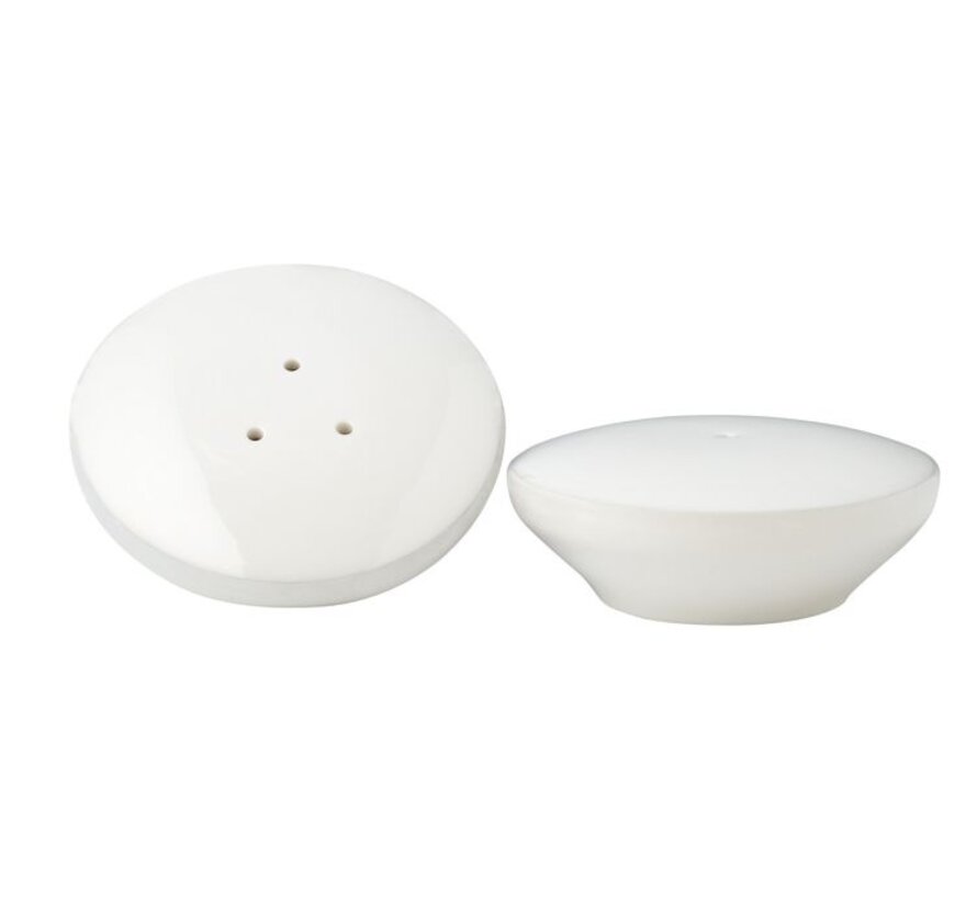 Bricard Porcelain Canet Serviettenset für 6 Personen | 27 Teile Weiß