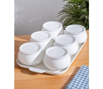 ACR Bol Bondy / Set Petit Déjeuner Avec Couvercle 13 Pièces
