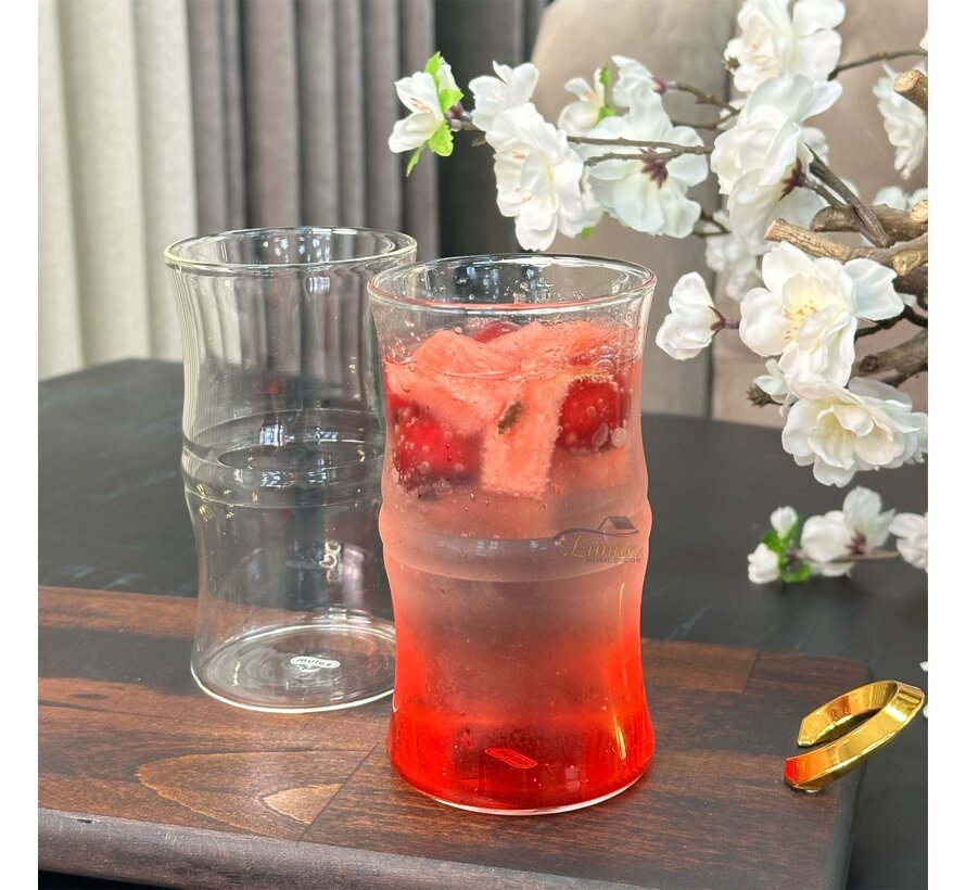 Bamboo 2'li Borosilikatbardak 400 ml