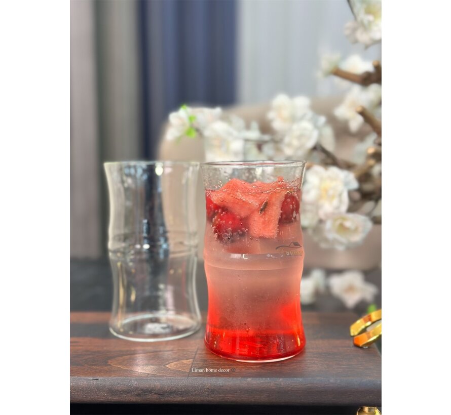 Bamboo 2'li Borosilikatbardak 400 ml